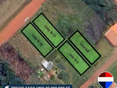 4 terrenos en venta en caazap&aacute; &ndash; a 2 cuadras de la ruta 8