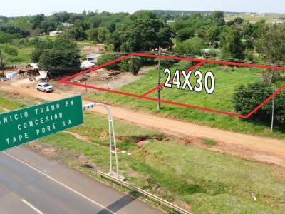 Vendo terreno en caaguazu sobre ruta internacional